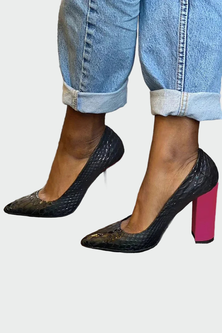 Helena Elegantne Visoke Čevlje Z Utrjeno Teksturo Udobne Vložke