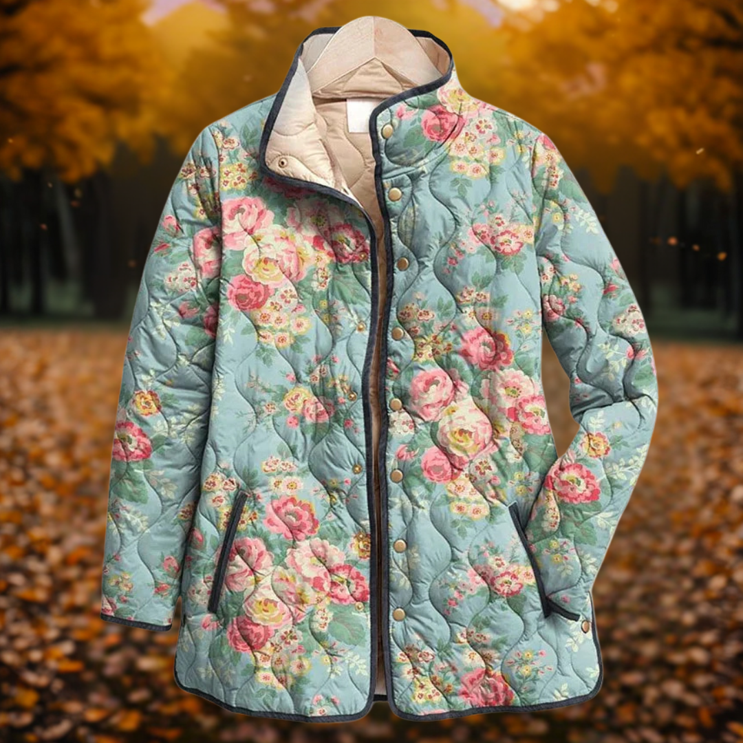 Carys - Retro cvetlična jakna