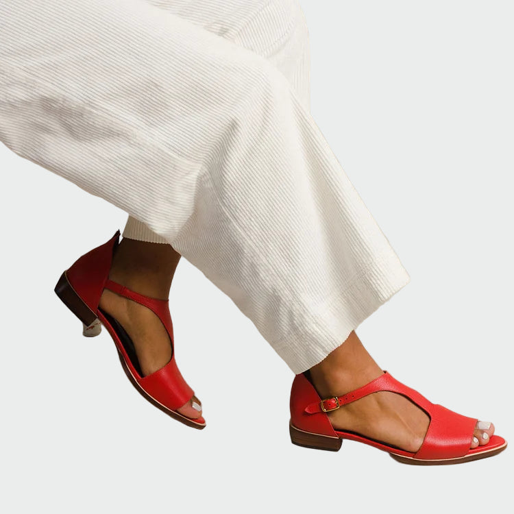 Adéla Sofistikovan Sandal Nizek Odpnjen Čevlji