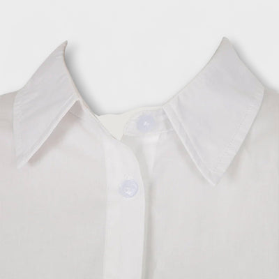 Indie - Bele plisirane obleke z dolgimi rokavi