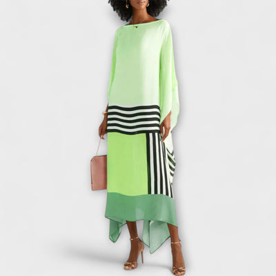 Elenora - Geometrijski kaftan z ohlapnim krojem