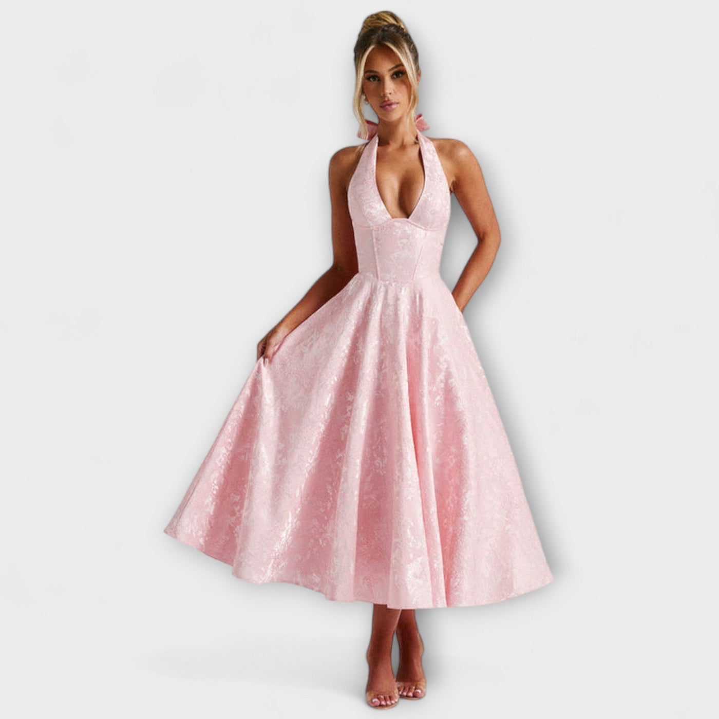 Catalina - Očarljiva Midi Obleka