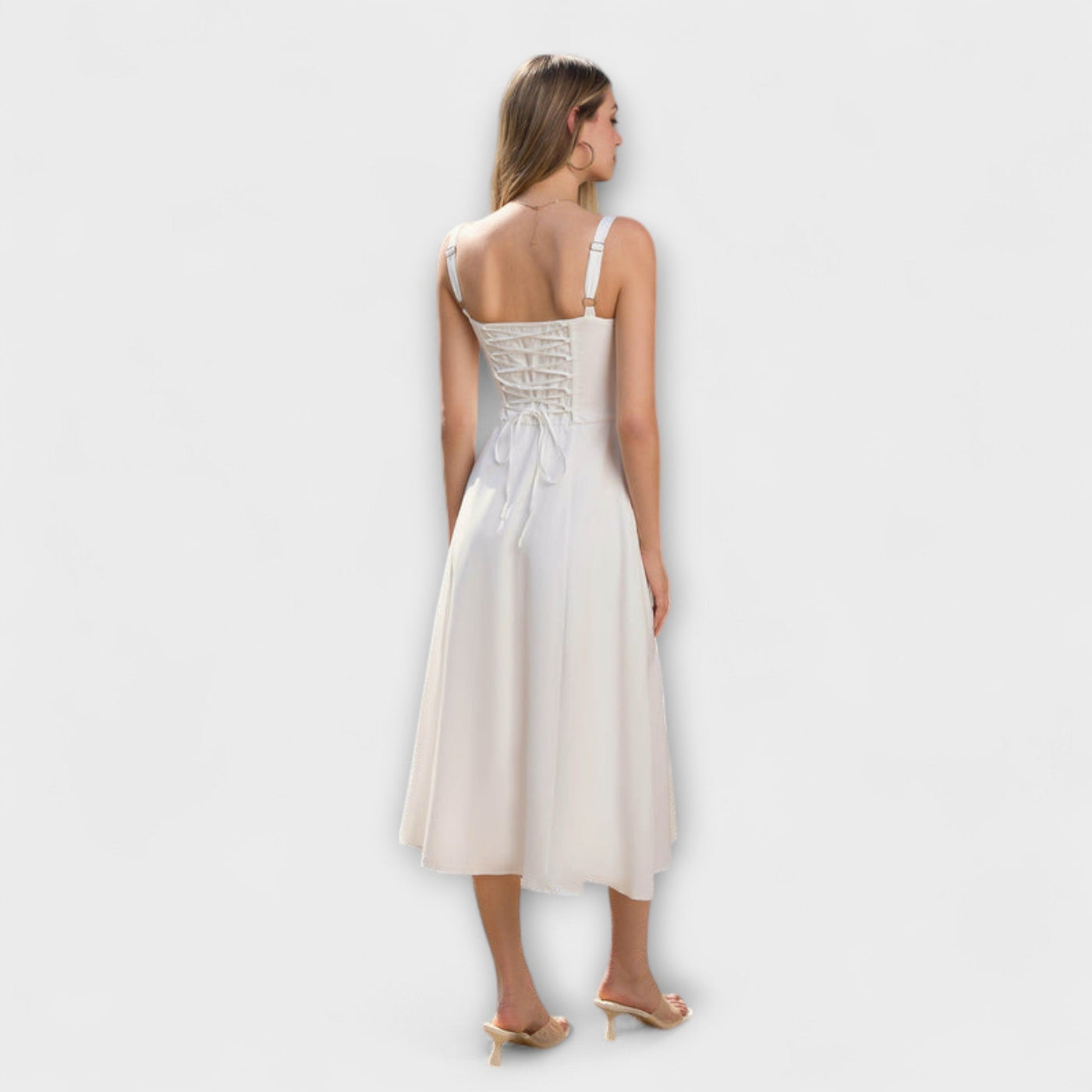 Upanje - Roza top obleka z detajlom razporka