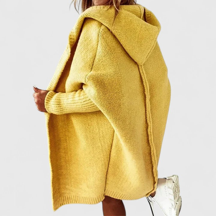 Daniela – Dolg cardigan s kapuco