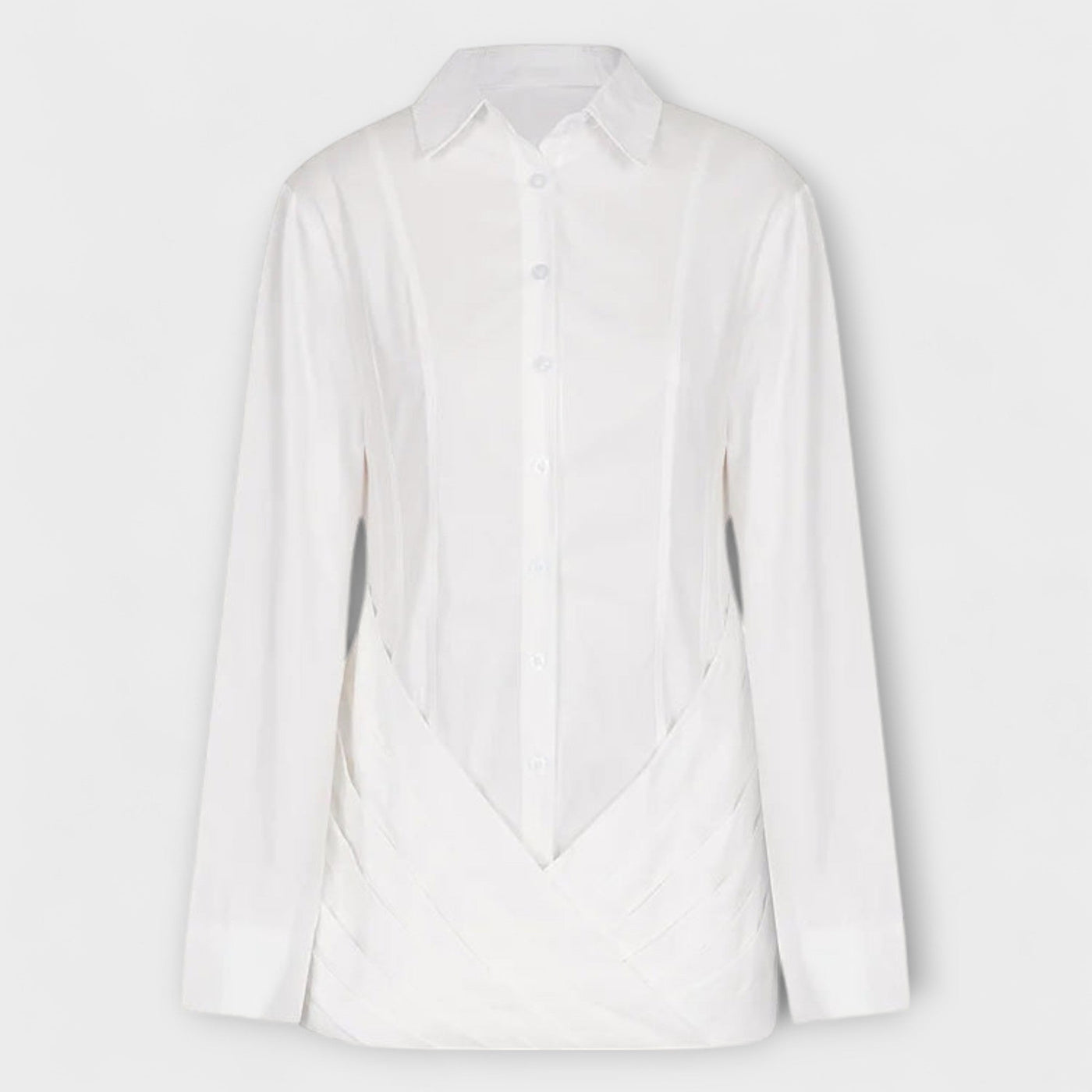 Indie - Bele plisirane obleke z dolgimi rokavi