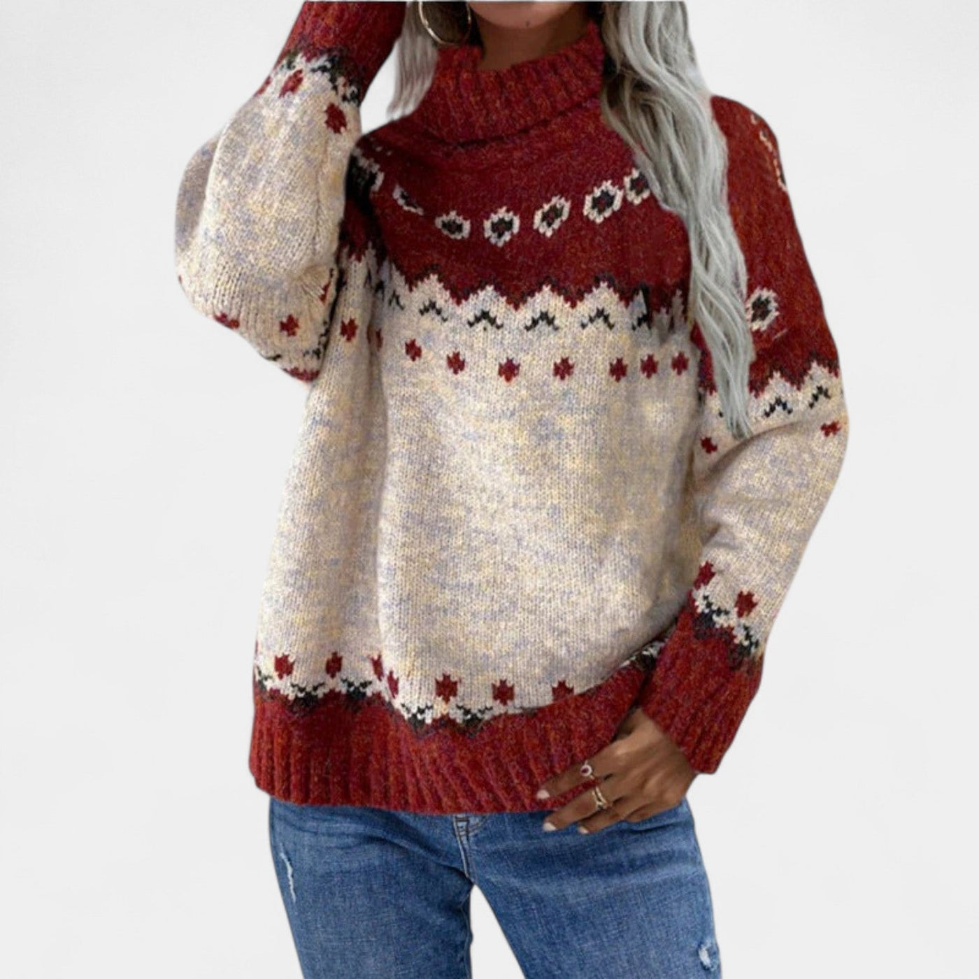 Maja – Klasičen retro pulover